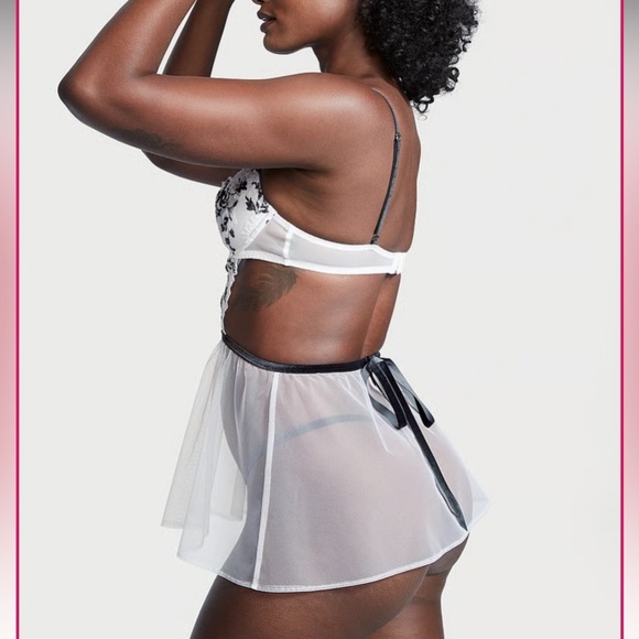 NEW Victoria’s Secret very sexy Wicked Embroidered Babydoll lingerie 4363 - Picture 3 of 11